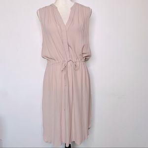 Ark & Co Blush Color Sleeveless Midi Dress Size Large